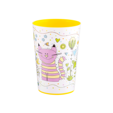 Стакан з декором 0,4л. (Magic, т.жовтий)